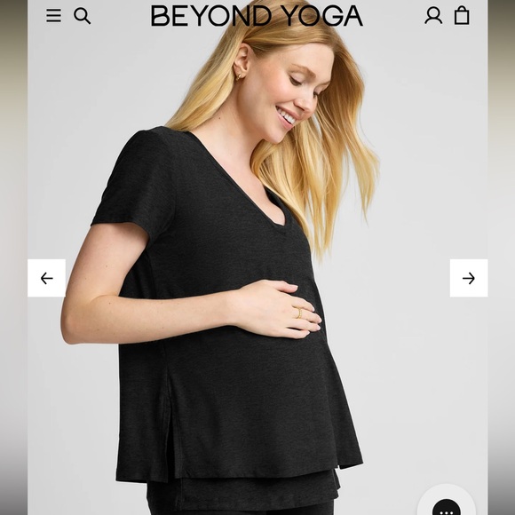 Beyond the Bump Featherweight Cozy Cover Maternity Nursing Tee - Picture 1 of 13